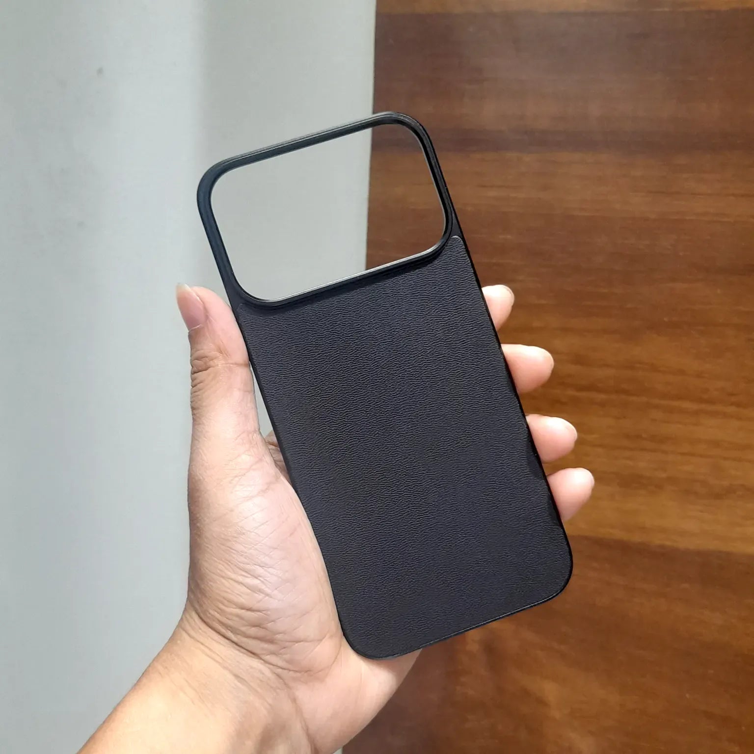 Cases & Covers Leather Texture Frameless Magnetic MagSafe Back Panel case for iPhone 17 Pro Max