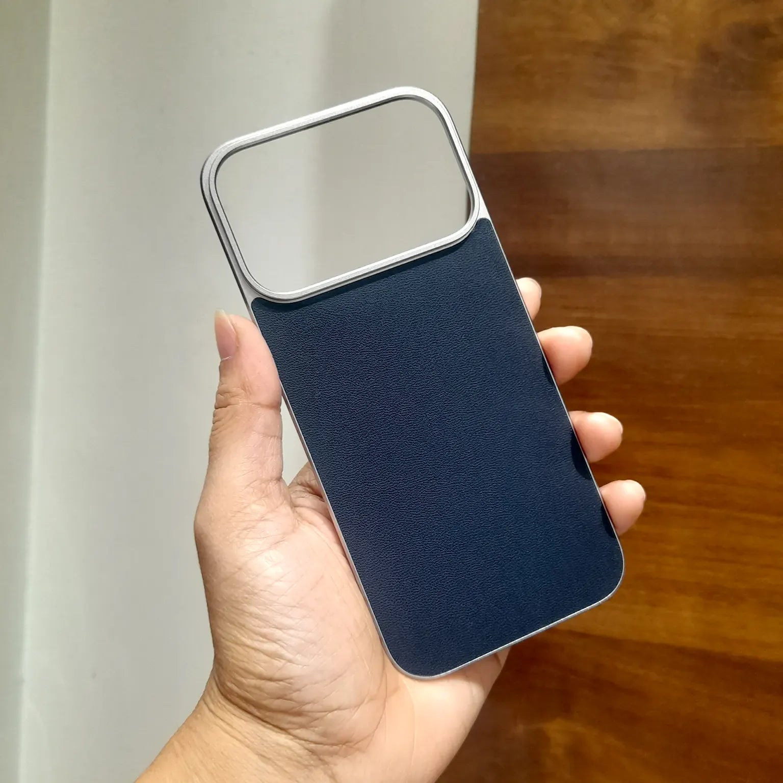 Cases & Covers Leather Texture Frameless Magnetic MagSafe Back Panel case for iPhone 17 Pro Max
