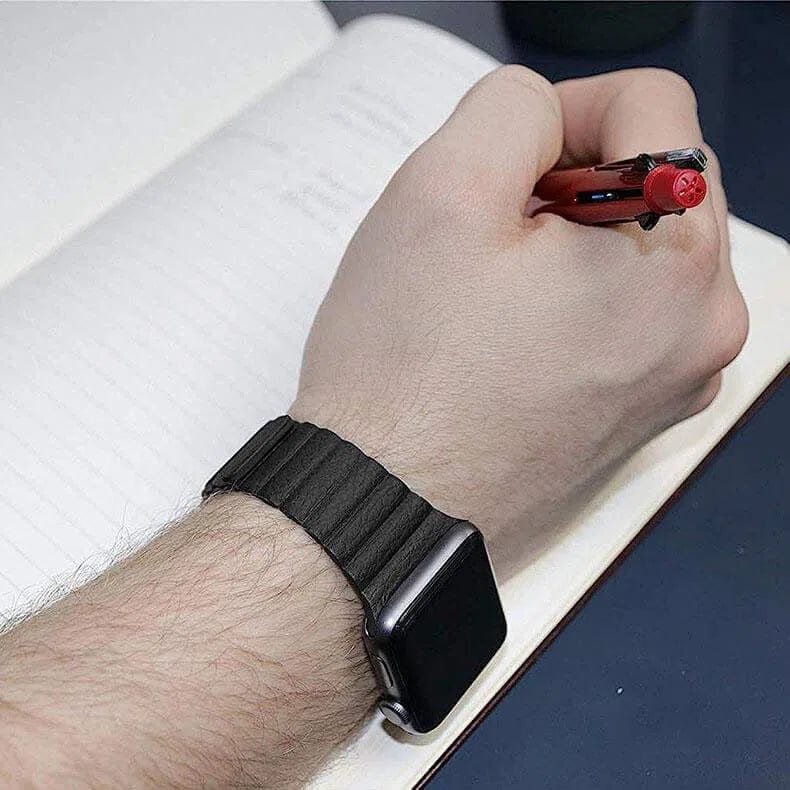 Leather Texture Magnetic Loop for Apple Watch 38 | 40 | 41 | 42mm S10