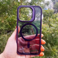 Cases & Covers for iPhone 14 Pro Max / Purple Lens Armor Clear Magnetic MagSafe Hard Phone Back Case for iPhone