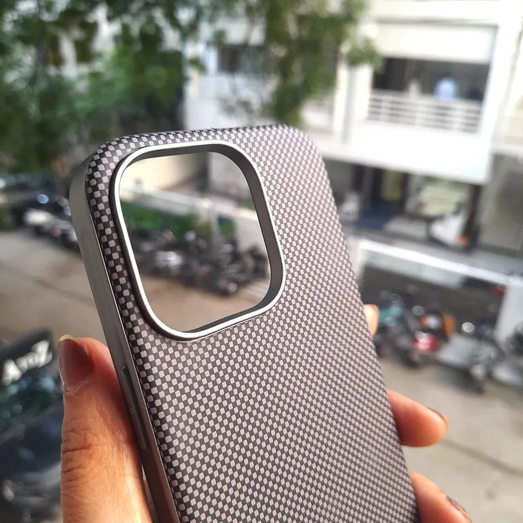 ktusu Generic Cases & Covers Lens Armor TPU Edge Checks Pattern Case for iPhone 16 Pro Max