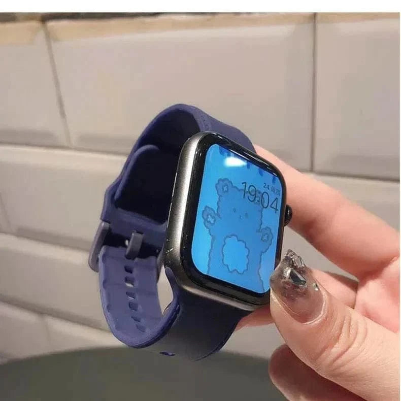 Lightweight Skin-friendly Silicone Band for Apple Watch 38 | 40 | 41 | 42mm S10