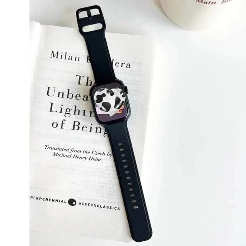 Midnight Blue Lightweight Skin-friendly Silicone Band for Apple Watch 38 | 40 | 41 | 42mm S10 Watch Bands