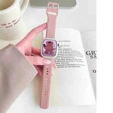 Sand Pink Lightweight Skin-friendly Silicone Band for Apple Watch 42 | 44 | 45 | Ultra 49 | 46mm S10 Watch Bands