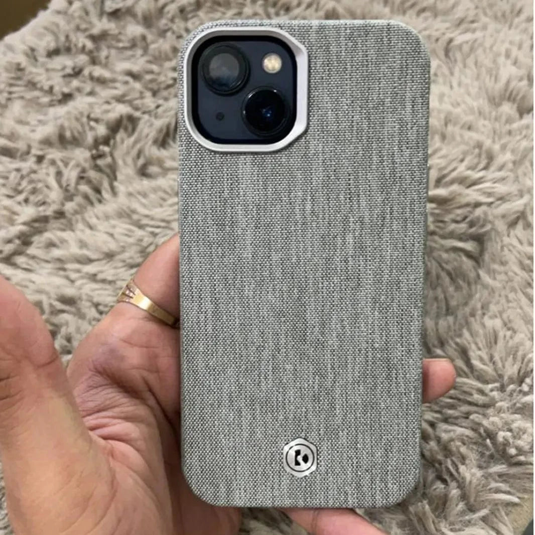 ktusu Generic Cases & Covers Lilen Fabric Texture Case for iPhone 16 Pro Max Brown