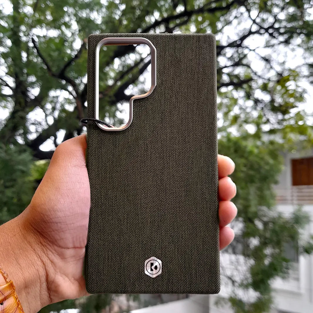 ktusu Generic Cases & Covers Lilen Fabric Texture Case for Samsung S25 Ultra Brown