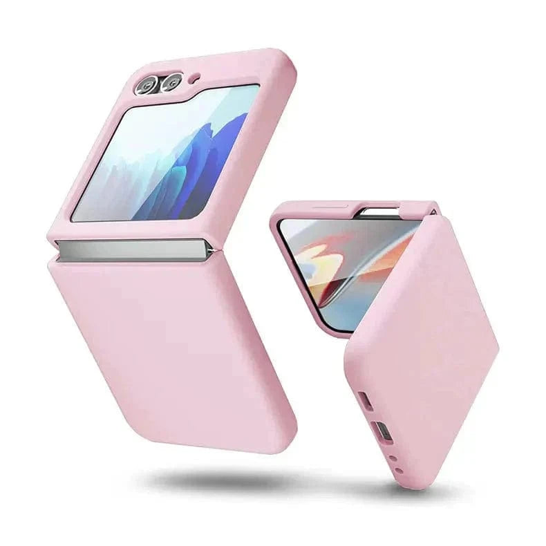 ktusu Generic Cases & Covers Liquid Silicone Case for Samsung Z Flip5 Pink