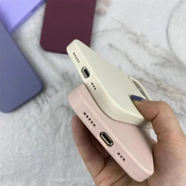 Liquid Silicone inner microfiber Case for iPhone 13 Pro Max