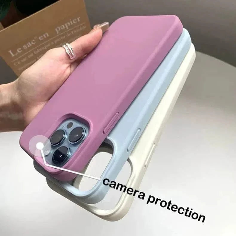 Liquid Silicone inner microfiber Case for iPhone 13 Pro Max