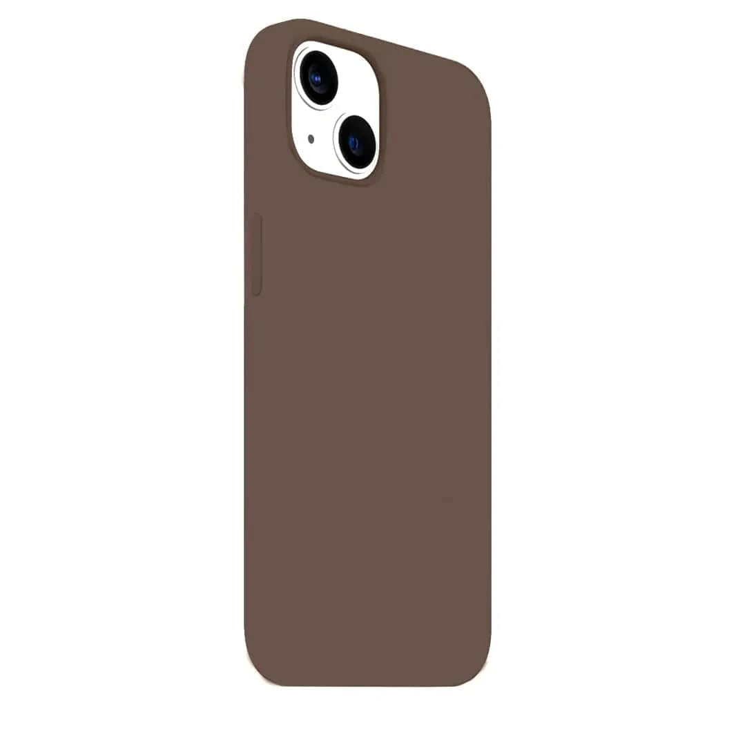 ktusu Generic Cases & Covers Liquid Silicone inner microfiber Case for iPhone 16 Pro Max Tan Brown