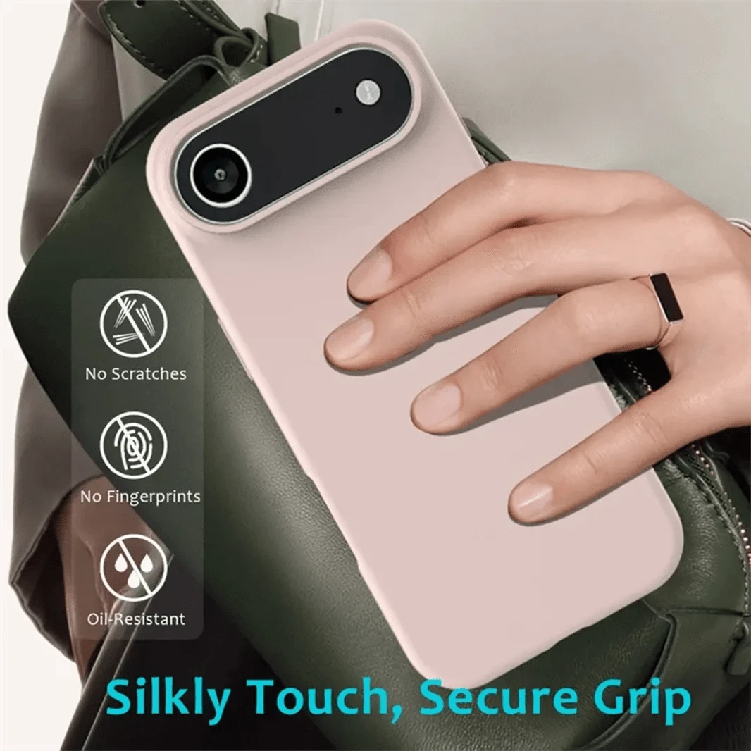 ktusu Generic Cases & Covers Liquid Silicone inner microfiber Case for iPhone 17 Air Natural Titanium