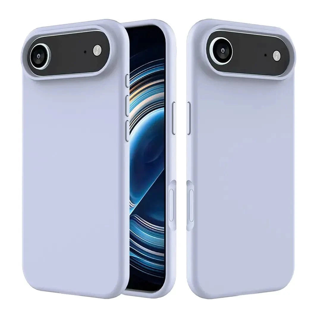 ktusu Generic Cases & Covers Liquid Silicone inner microfiber Case for iPhone 17 Air Bluish Grey