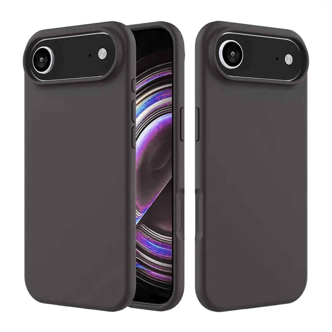 ktusu Generic Cases & Covers Liquid Silicone inner microfiber Case for iPhone 17 Air Brownish Grey