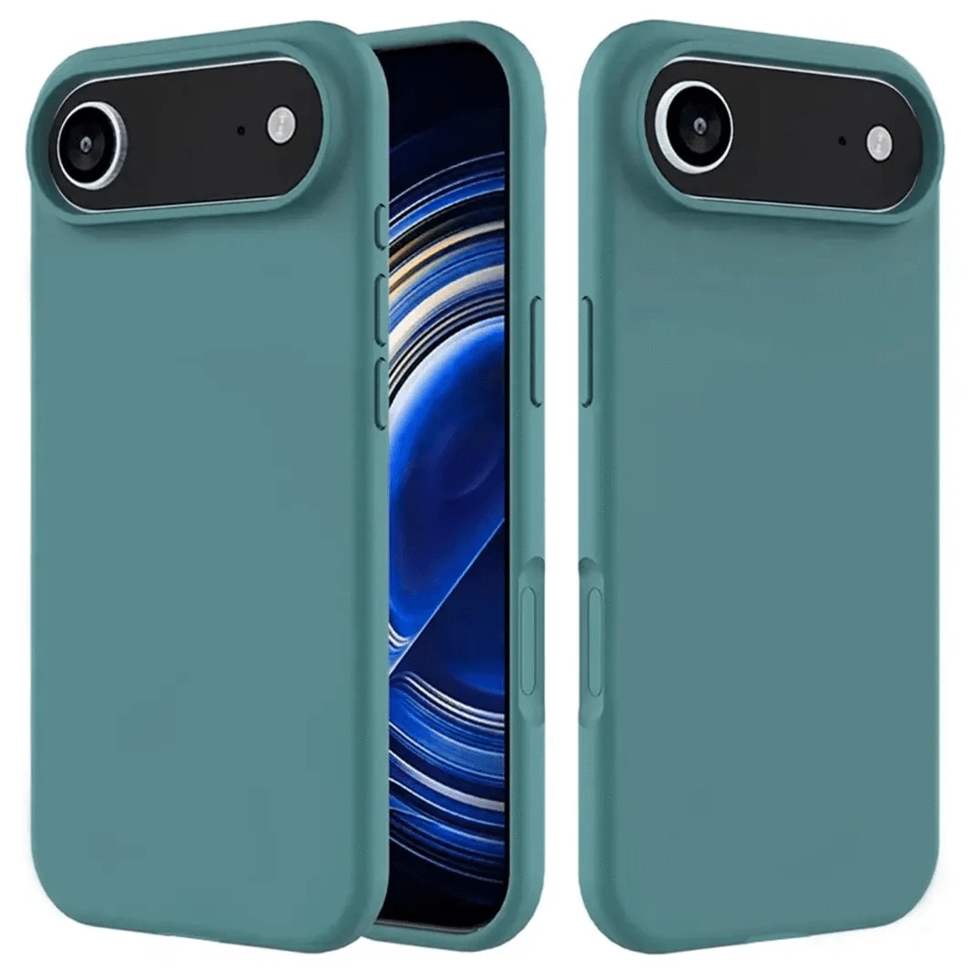 ktusu Generic Cases & Covers Liquid Silicone inner microfiber Case for iPhone 17 Air Dull Teal