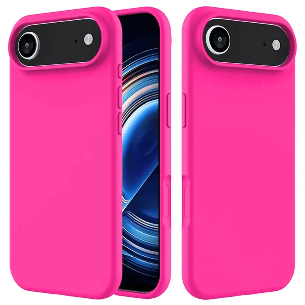 ktusu Generic Cases & Covers Liquid Silicone inner microfiber Case for iPhone 17 Air Hot Pink