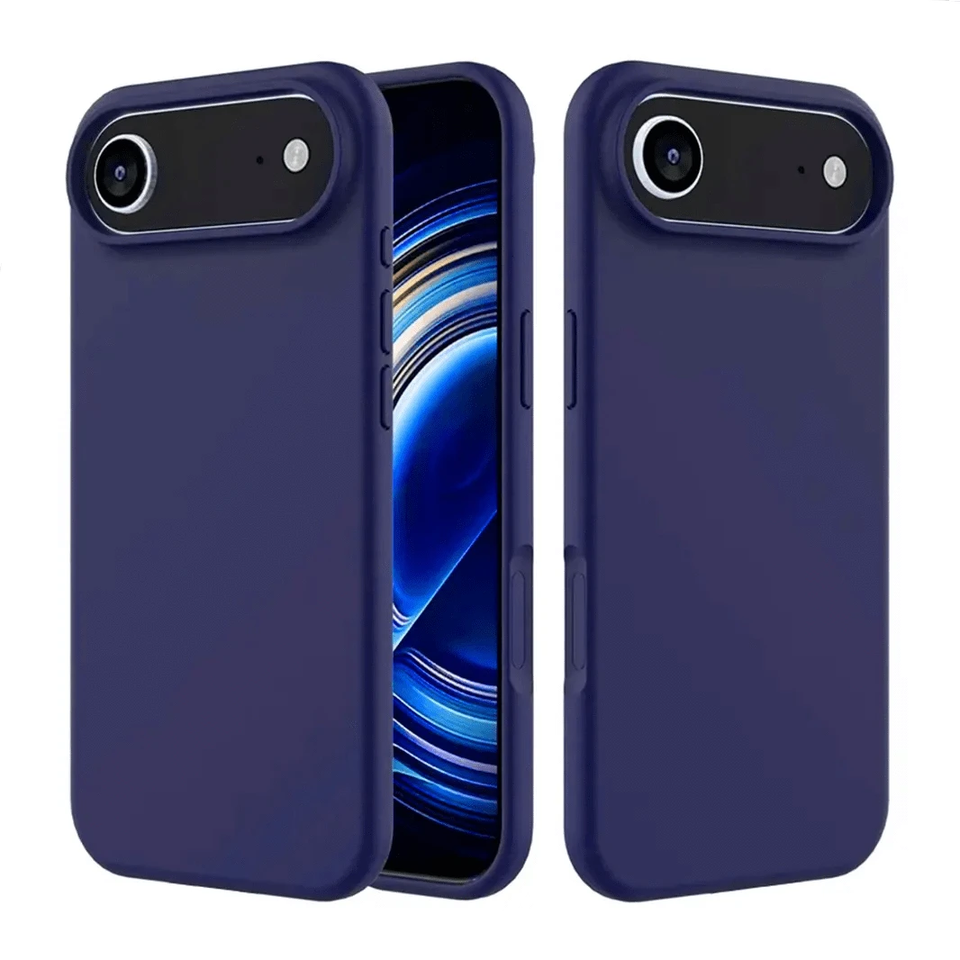 ktusu Generic Cases & Covers Liquid Silicone inner microfiber Case for iPhone 17 Air Midnight Blue