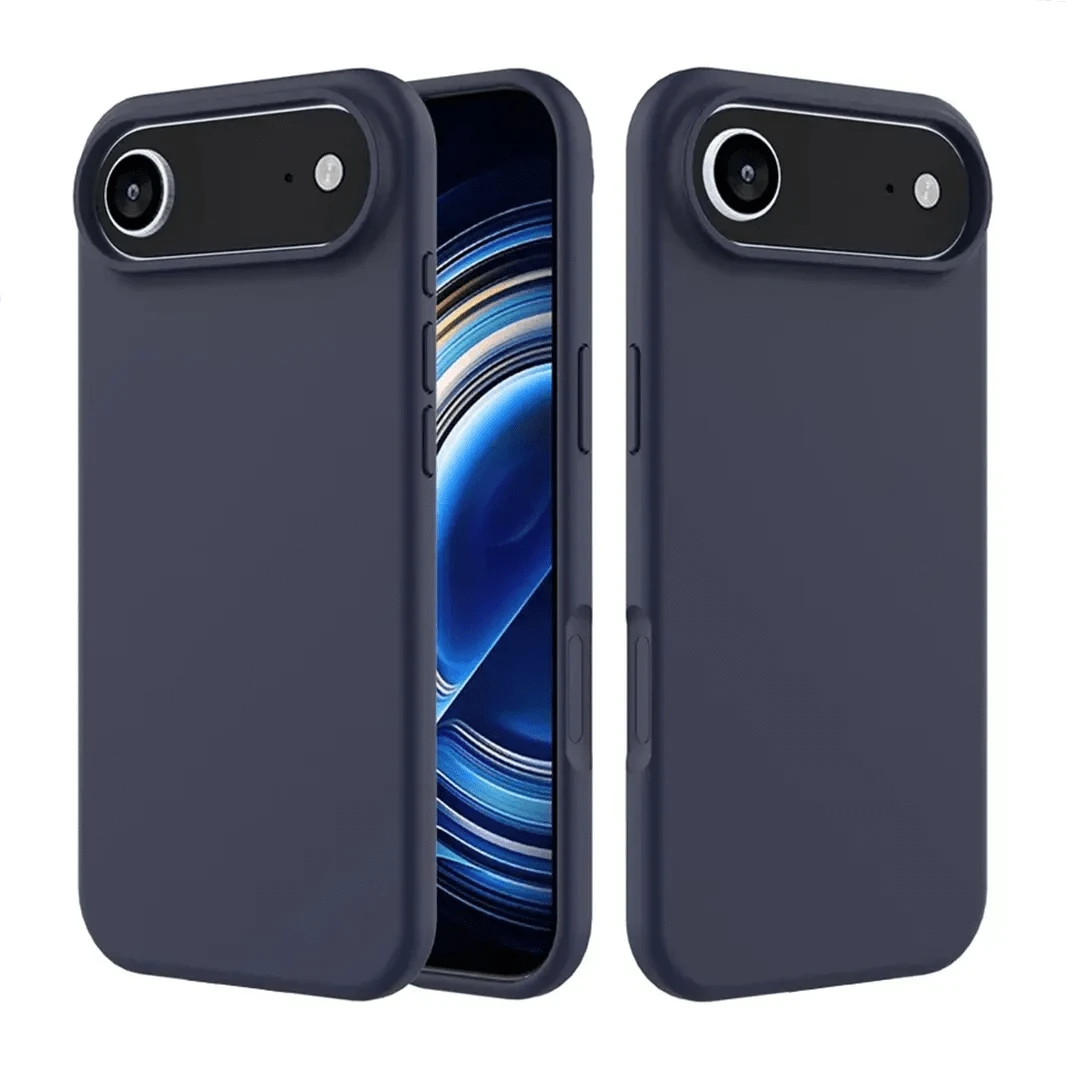 ktusu Generic Cases & Covers Liquid Silicone inner microfiber Case for iPhone 17 Air Night Blue