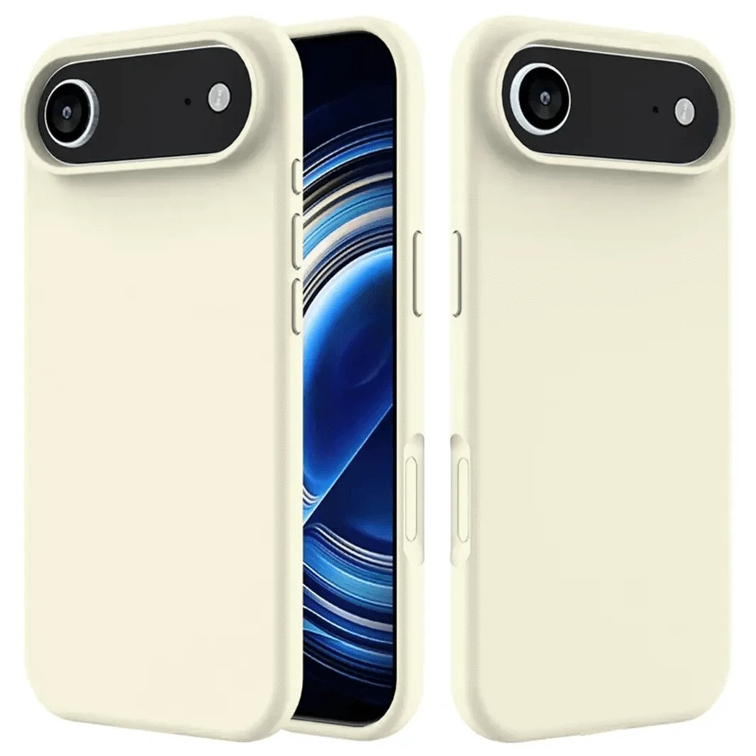 ktusu Generic Cases & Covers Liquid Silicone inner microfiber Case for iPhone 17 Air Off White