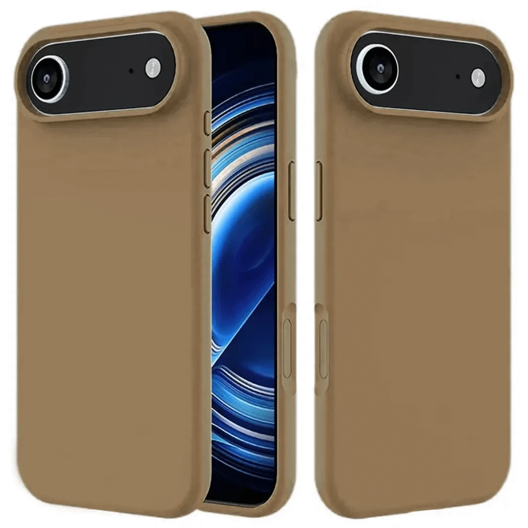 ktusu Generic Cases & Covers Liquid Silicone inner microfiber Case for iPhone 17 Air Pastel Brown