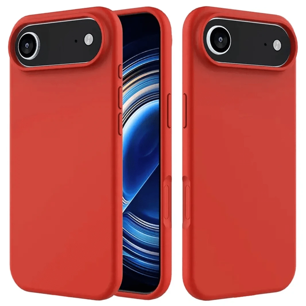 ktusu Generic Cases & Covers Liquid Silicone inner microfiber Case for iPhone 17 Air Red