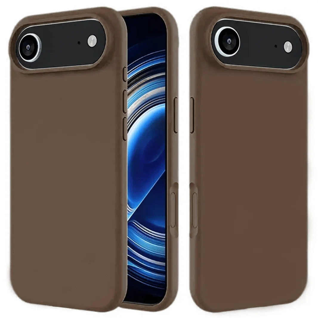 ktusu Generic Cases & Covers Liquid Silicone inner microfiber Case for iPhone 17 Air Rust Brown