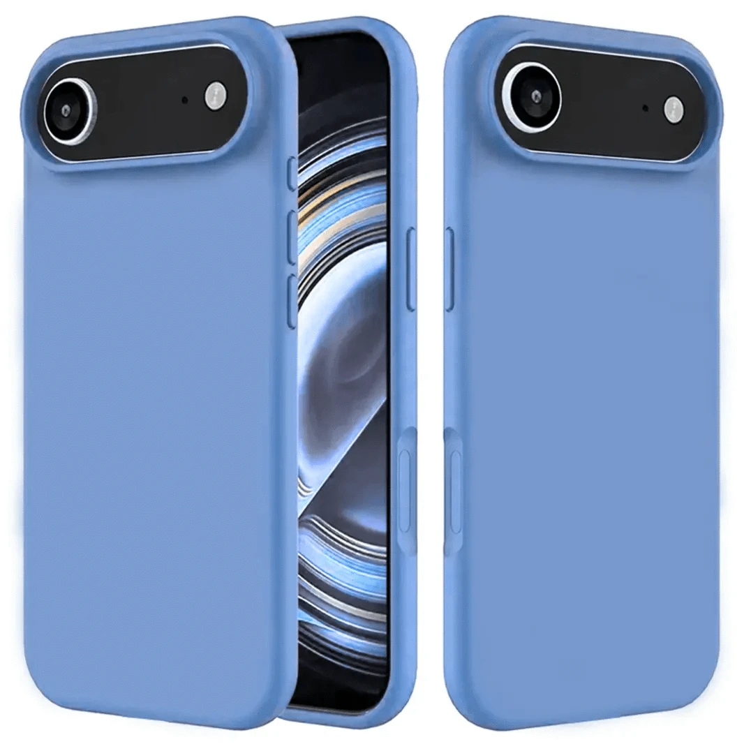 ktusu Generic Cases & Covers Liquid Silicone inner microfiber Case for iPhone 17 Air Surf Blue