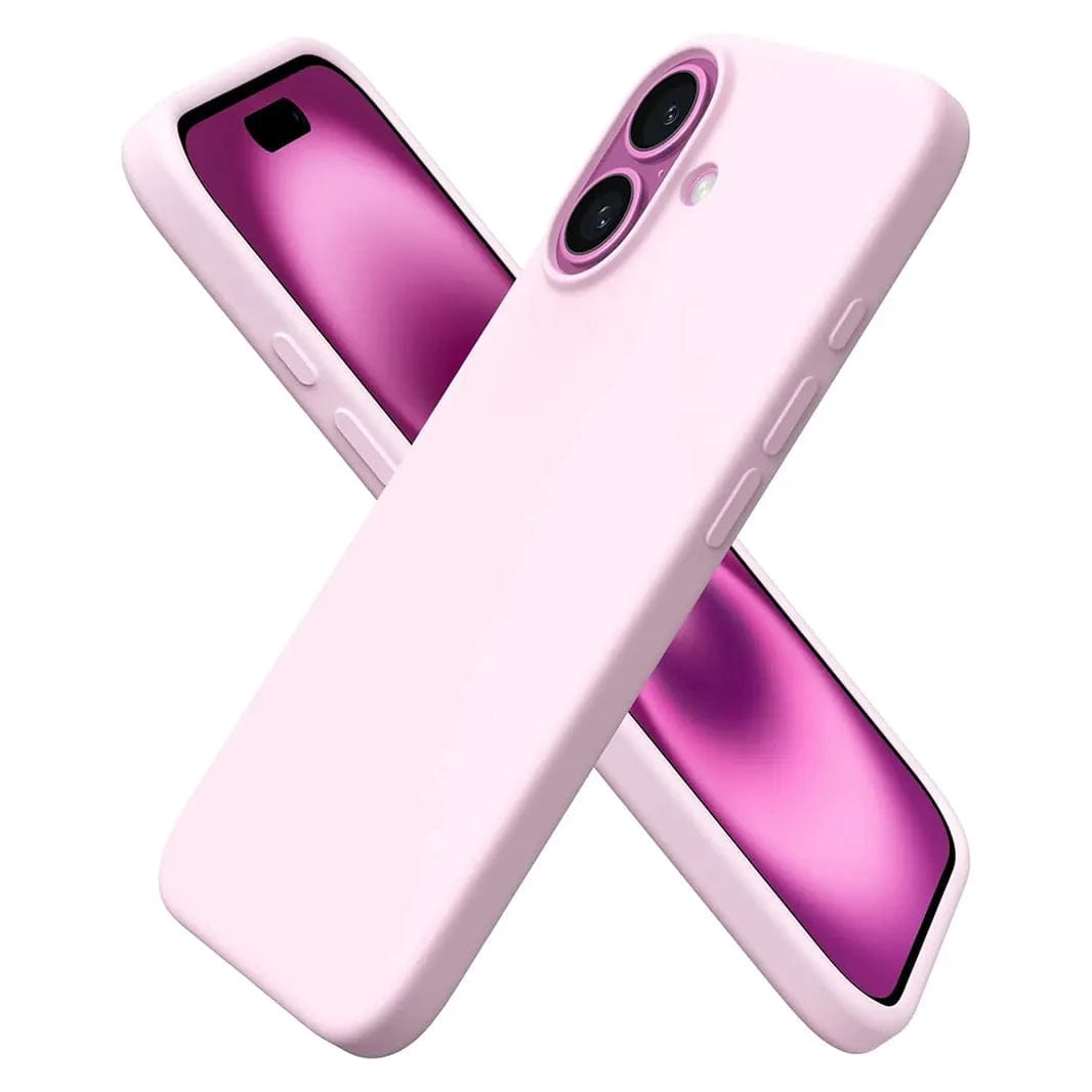 ktusu Generic Cases & Covers Liquid Silicone inner microfiber Case for iPhone 17 Baby Pink