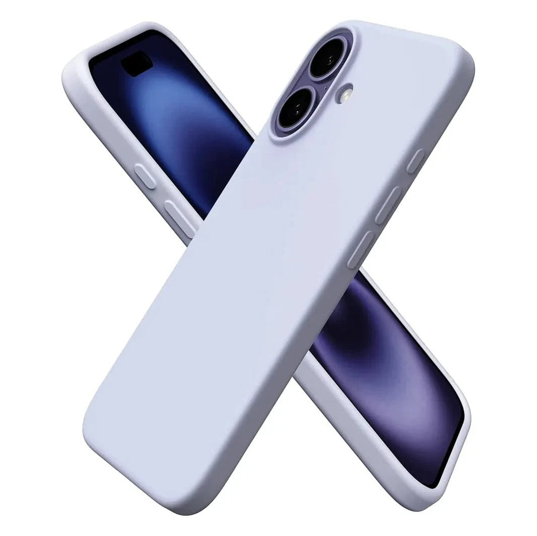 ktusu Generic Cases & Covers Liquid Silicone inner microfiber Case for iPhone 17 Bluish Grey