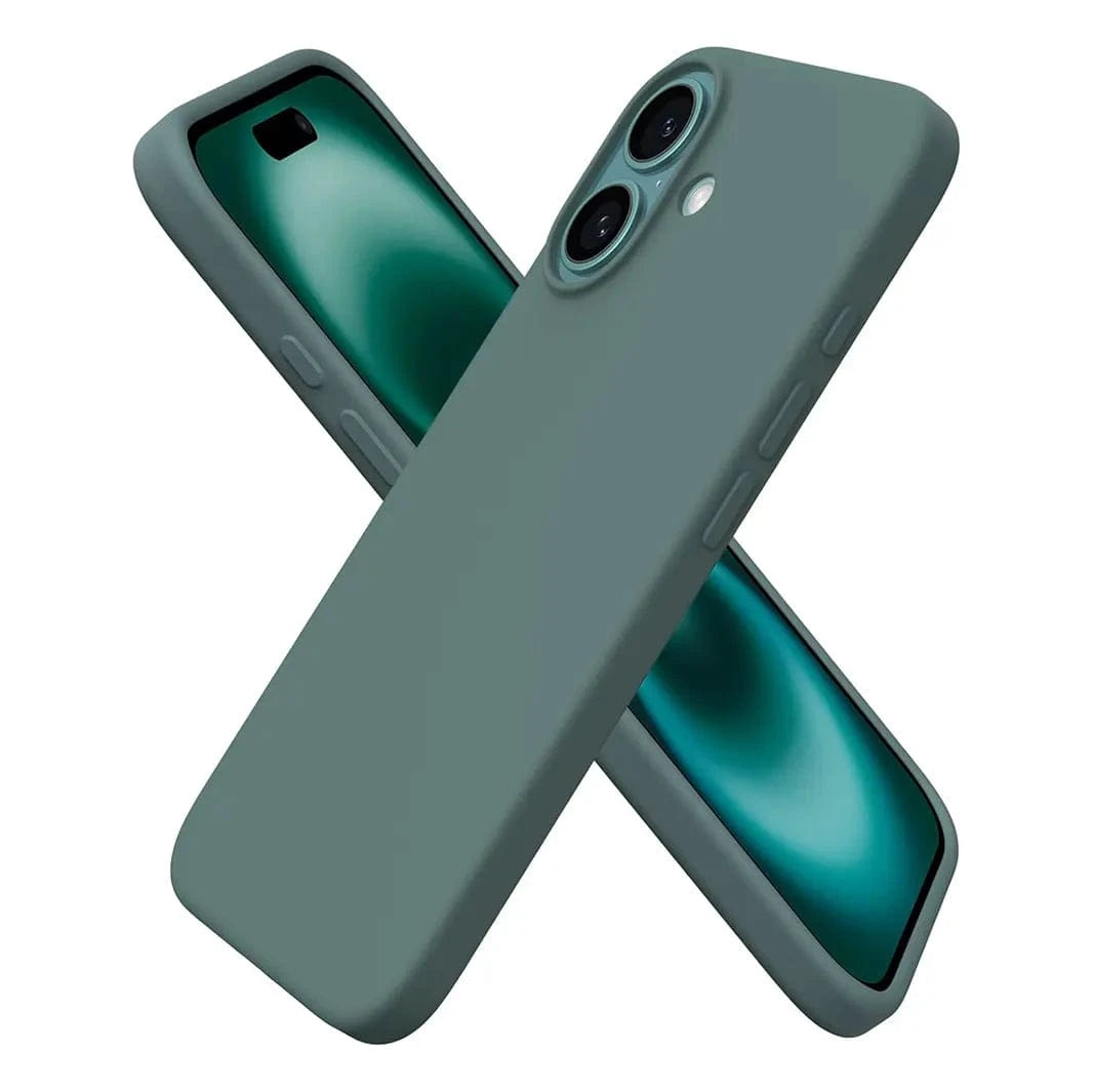 ktusu Generic Cases & Covers Liquid Silicone inner microfiber Case for iPhone 17 Dark Teal
