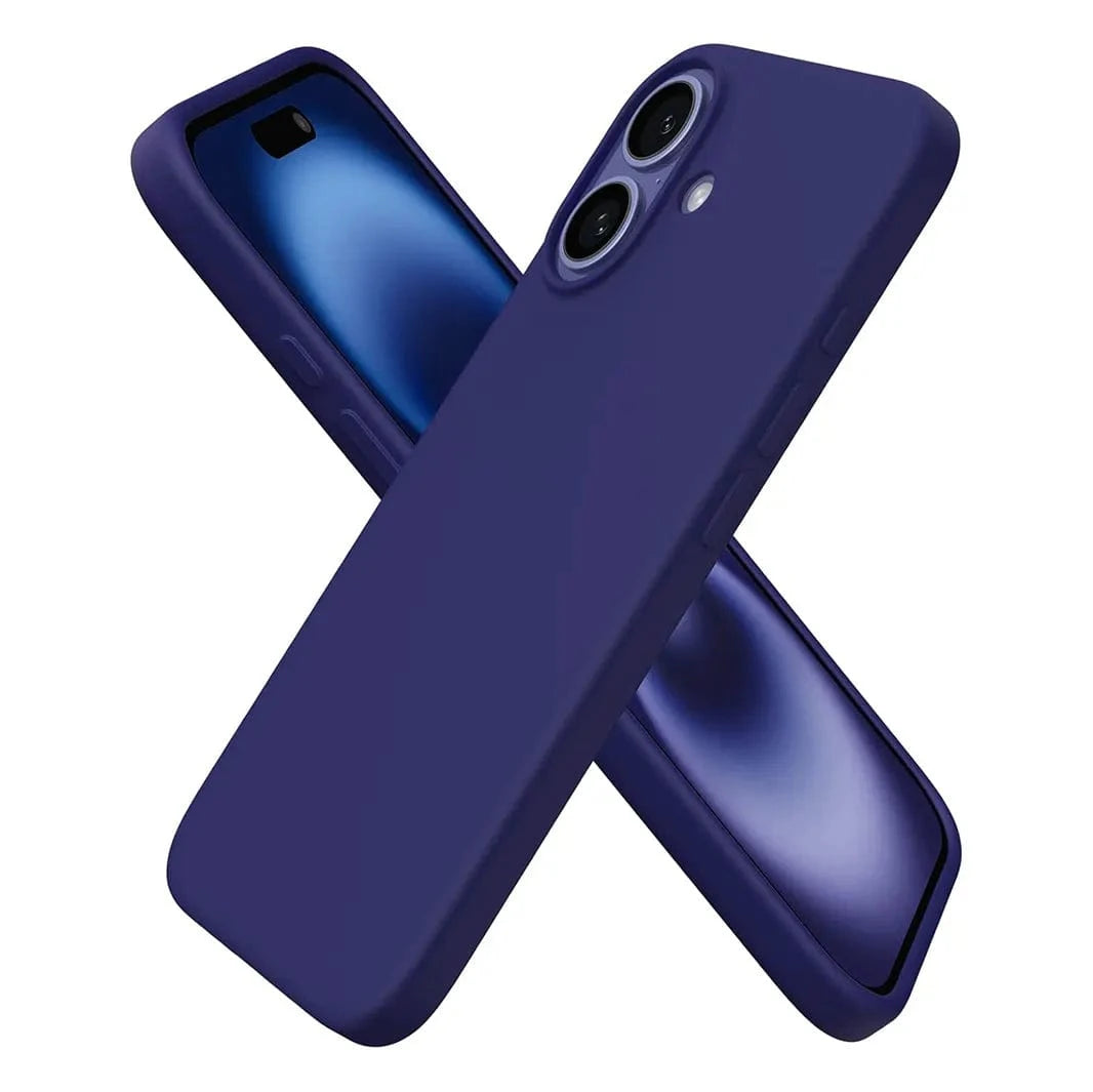 ktusu Generic Cases & Covers Liquid Silicone inner microfiber Case for iPhone 17 Midnight Blue