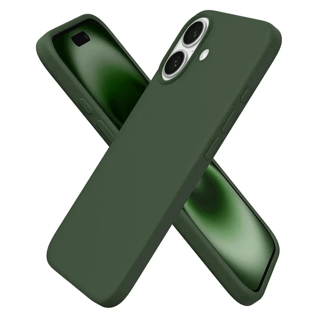 ktusu Generic Cases & Covers Liquid Silicone inner microfiber Case for iPhone 17 Midnight Green