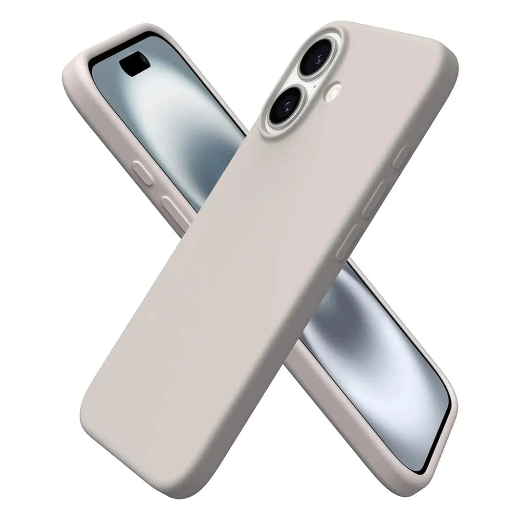 ktusu Generic Cases & Covers Liquid Silicone inner microfiber Case for iPhone 17 Natural Titanium