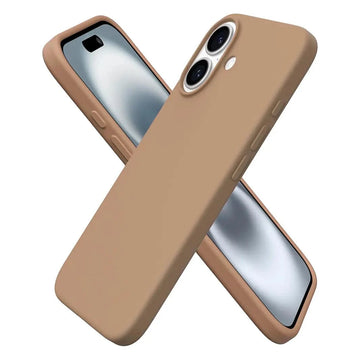 ktusu Generic Cases & Covers Liquid Silicone inner microfiber Case for iPhone 17 Pastel Brown