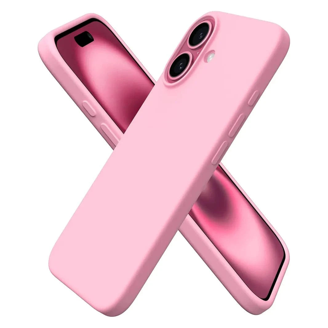 ktusu Generic Cases & Covers Liquid Silicone inner microfiber Case for iPhone 17 Pink