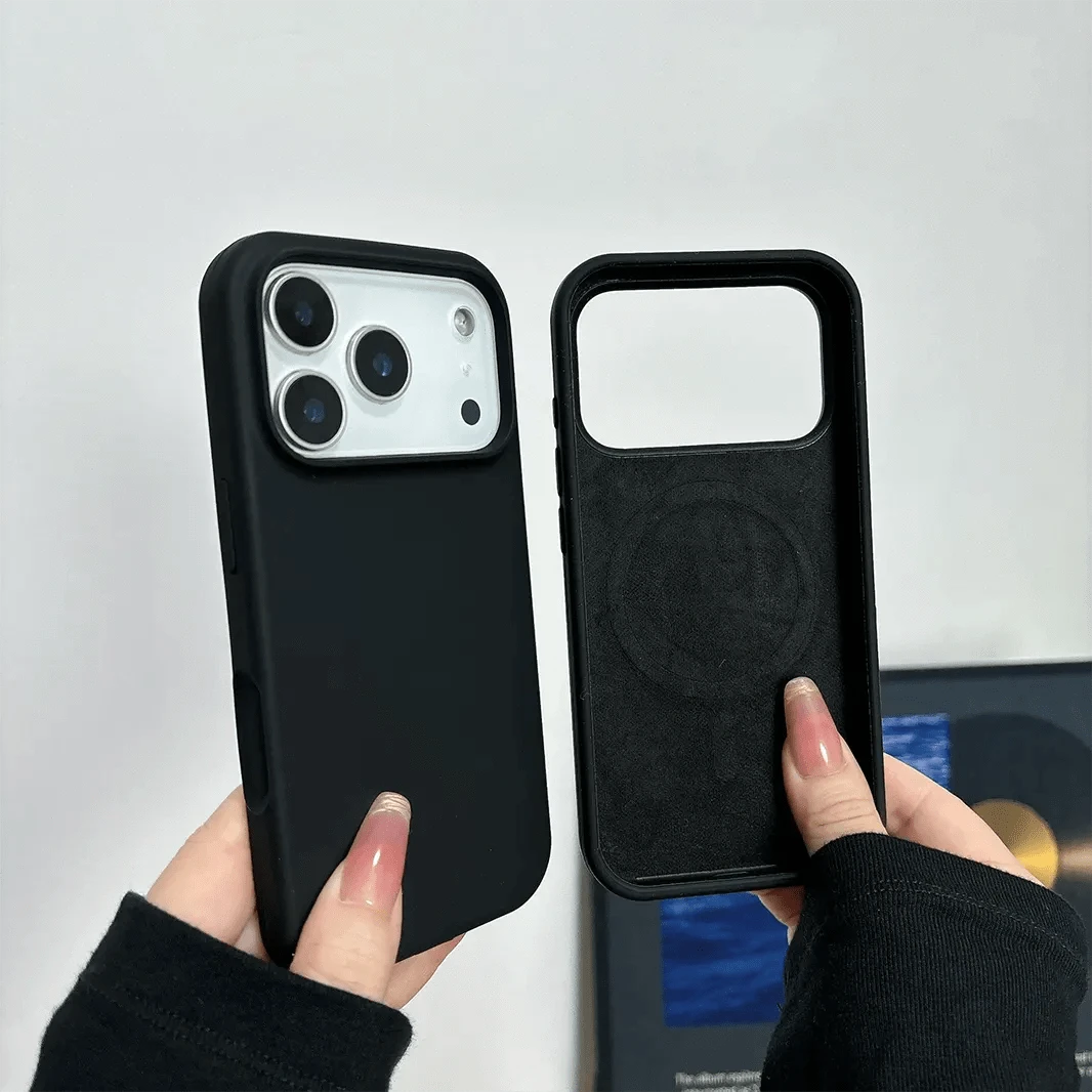 ktusu Generic Cases & Covers Liquid Silicone inner microfiber Case for iPhone 17 Pro Max Black