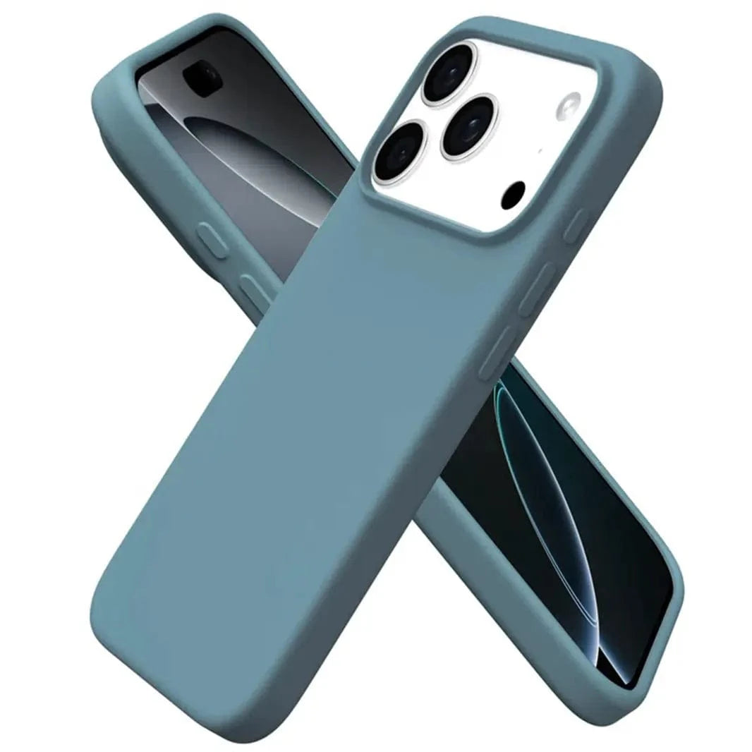 ktusu Generic Cases & Covers Liquid Silicone inner microfiber Case for iPhone 17 Pro Max Dull Teal