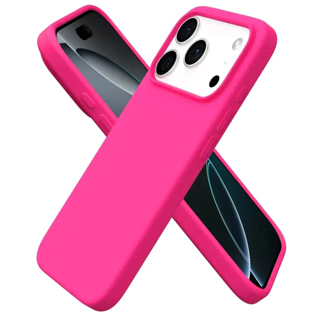 ktusu Generic Cases & Covers Liquid Silicone inner microfiber Case for iPhone 17 Pro Max Hot Pink