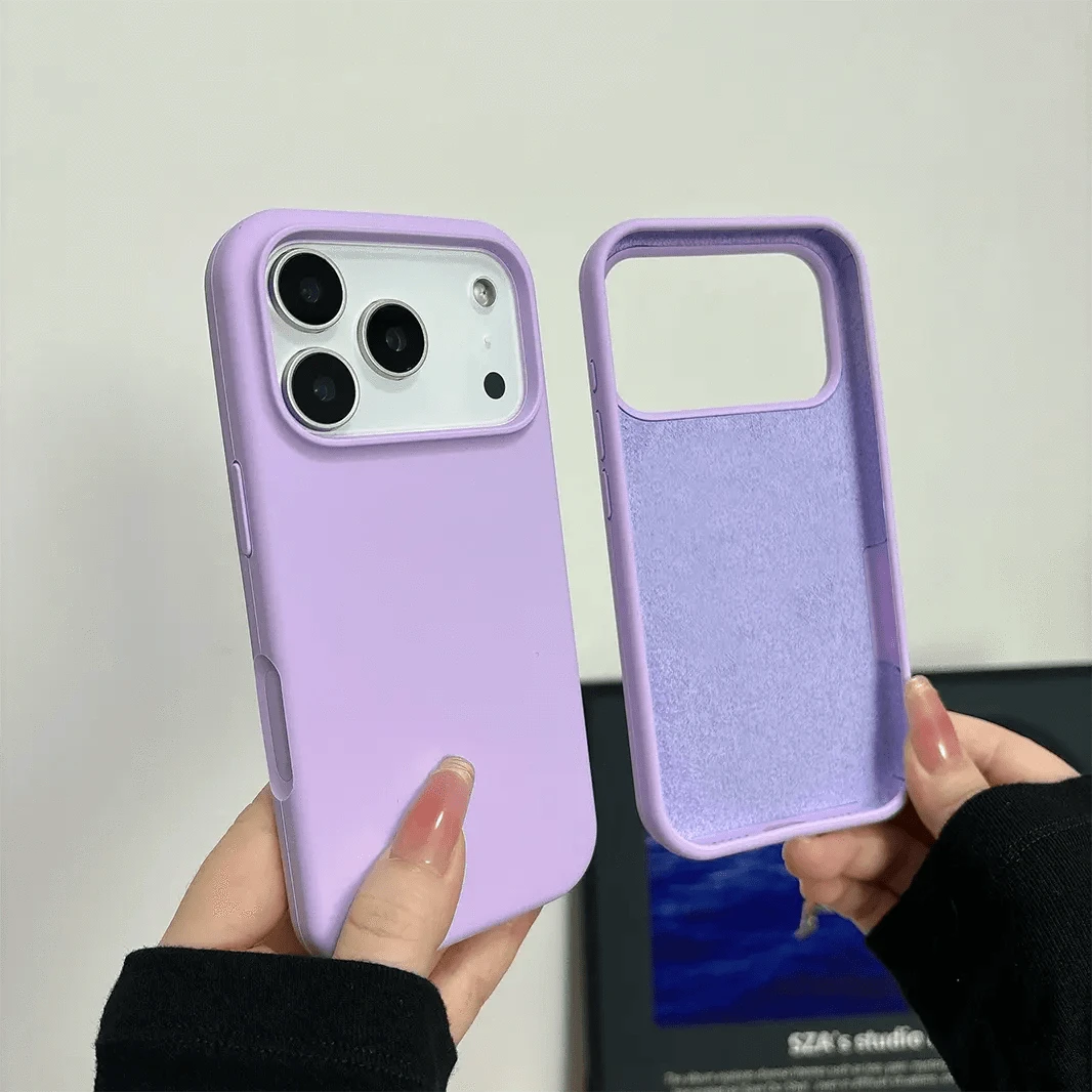 ktusu Generic Cases & Covers Liquid Silicone inner microfiber Case for iPhone 17 Pro Max Lavender