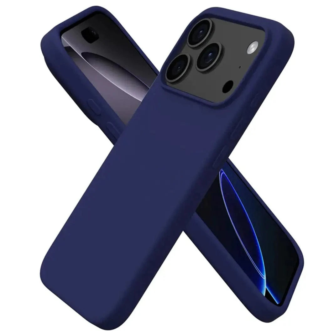 ktusu Generic Cases & Covers Liquid Silicone inner microfiber Case for iPhone 17 Pro Max Midnight Blue