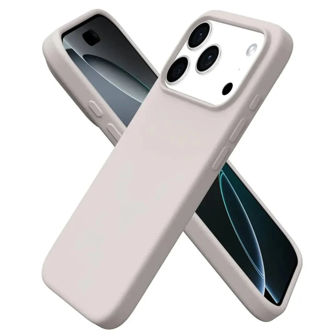 ktusu Generic Cases & Covers Liquid Silicone inner microfiber Case for iPhone 17 Pro Max Natural Titanium