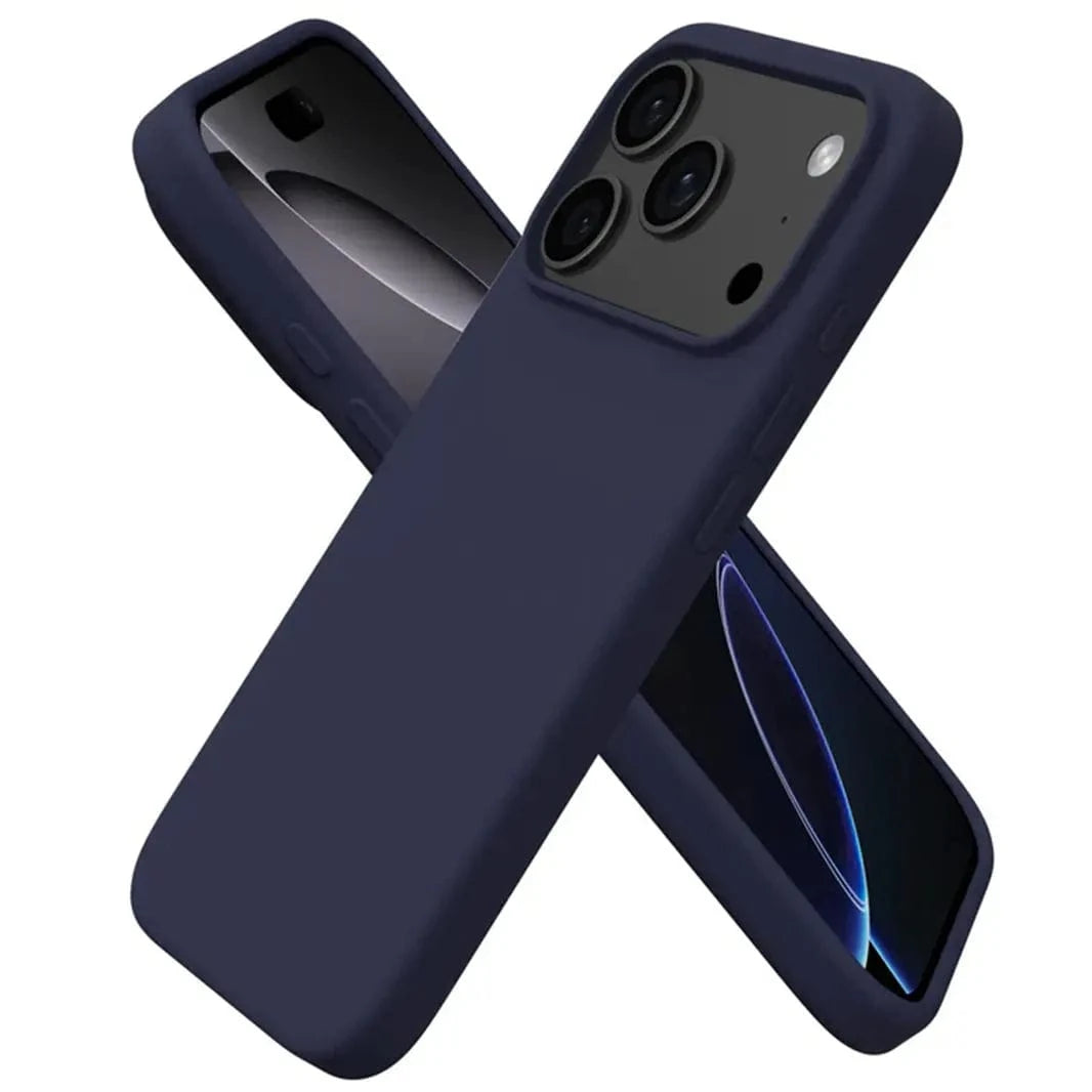 ktusu Generic Cases & Covers Liquid Silicone inner microfiber Case for iPhone 17 Pro Max Night Blue