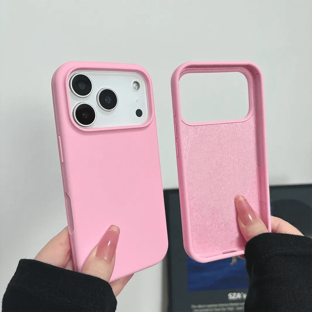 ktusu Generic Cases & Covers Liquid Silicone inner microfiber Case for iPhone 17 Pro Max Pink