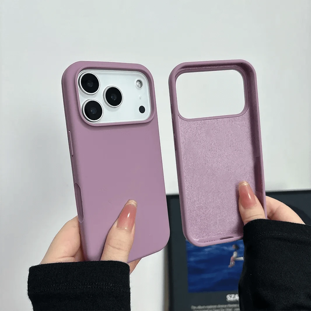 ktusu Generic Cases & Covers Liquid Silicone inner microfiber Case for iPhone 17 Pro Max Purple
