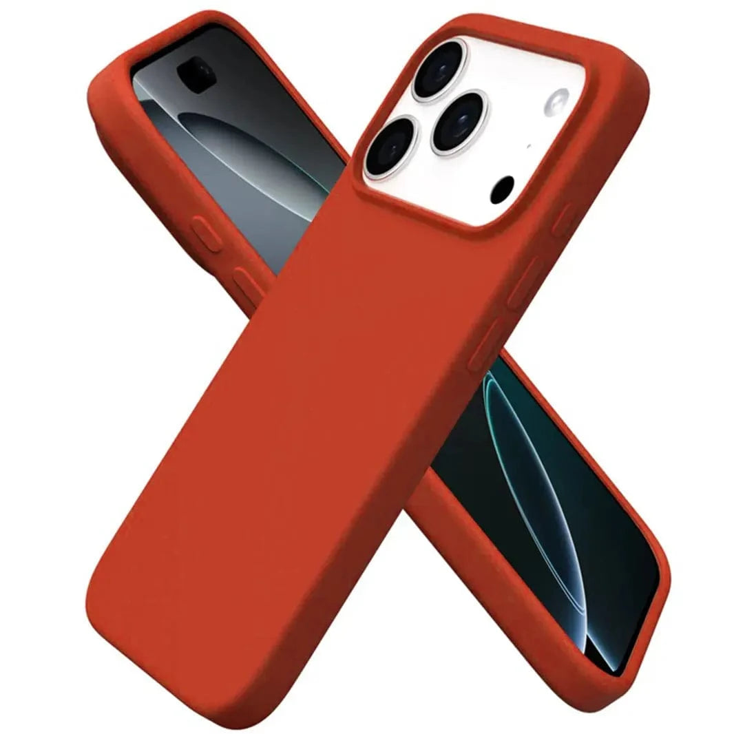 ktusu Generic Cases & Covers Liquid Silicone inner microfiber Case for iPhone 17 Pro Max Red