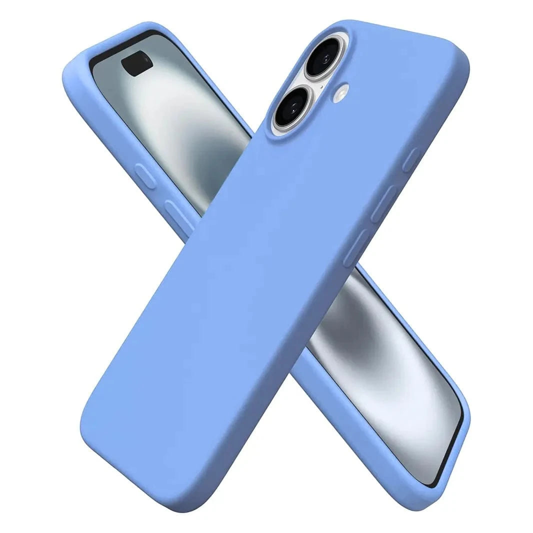 ktusu Generic Cases & Covers Liquid Silicone inner microfiber Case for iPhone 17 Surf Blue