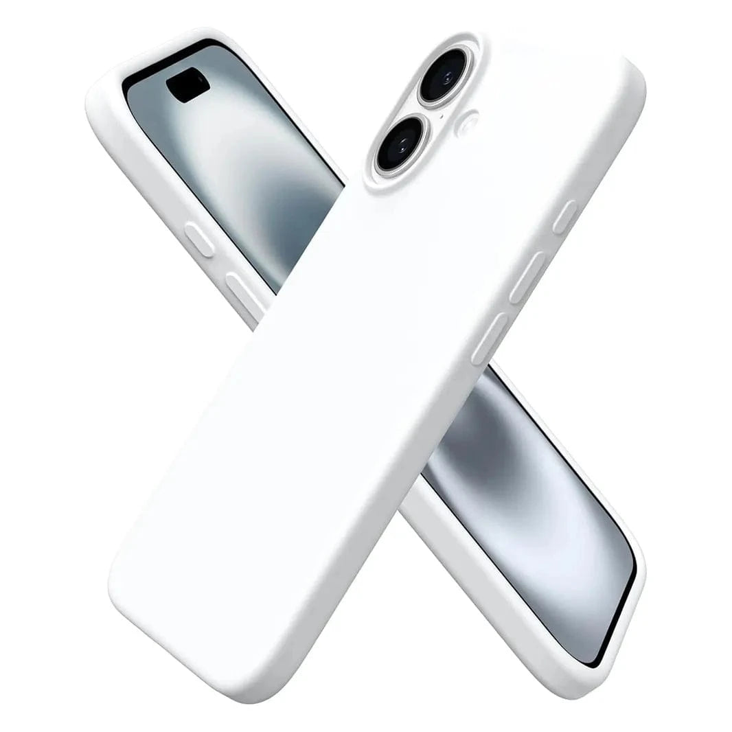 ktusu Generic Cases & Covers Liquid Silicone inner microfiber Case for iPhone 17 White