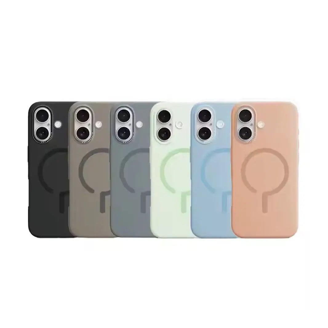 Liquid Silicone Magnetic MagSafe Hard Phone Back Case for Apple iPhone - Ktusu