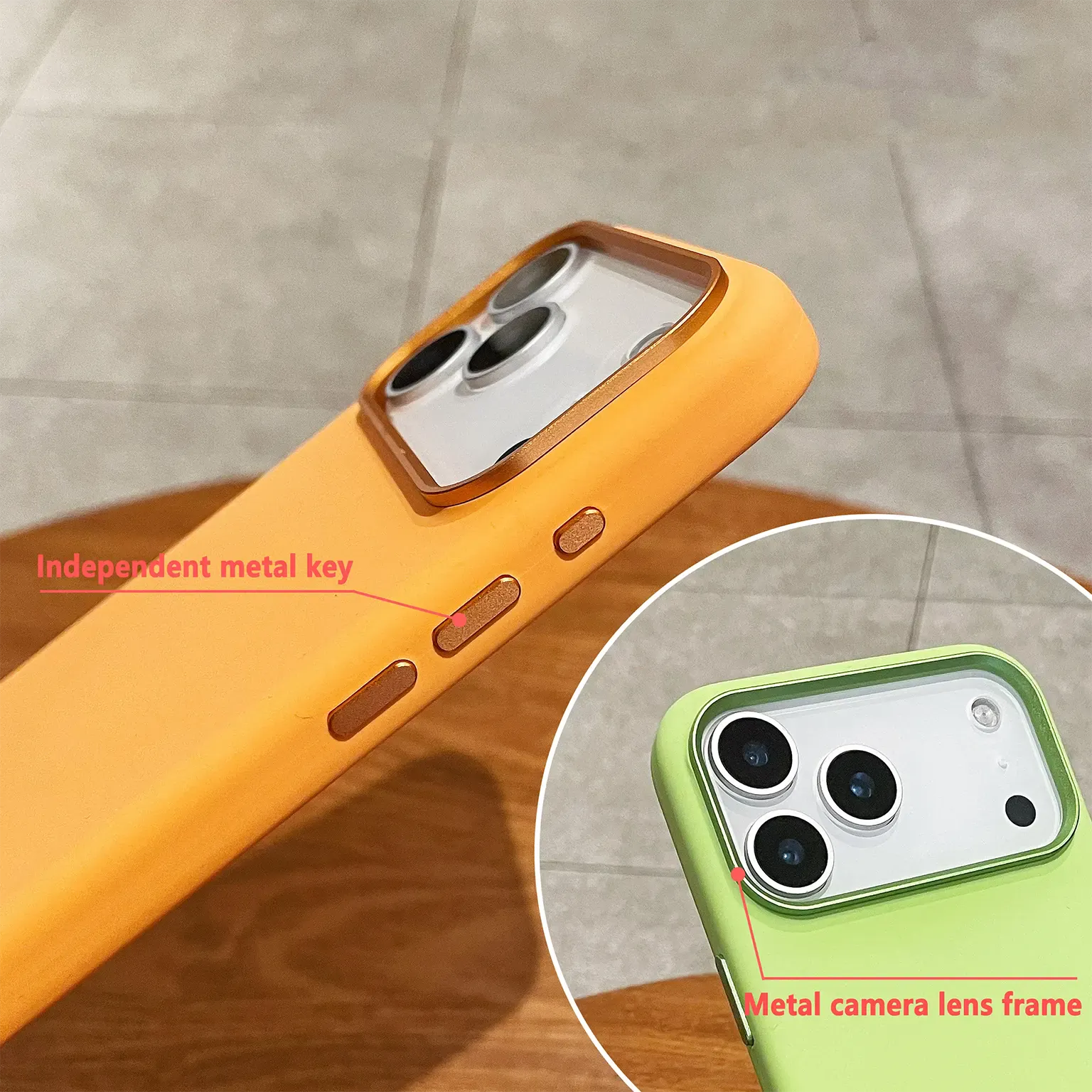 Cases & Covers Liquid Silicone Magsafe Case with Metal Camera Frame  for iPhone 17 Pro Max