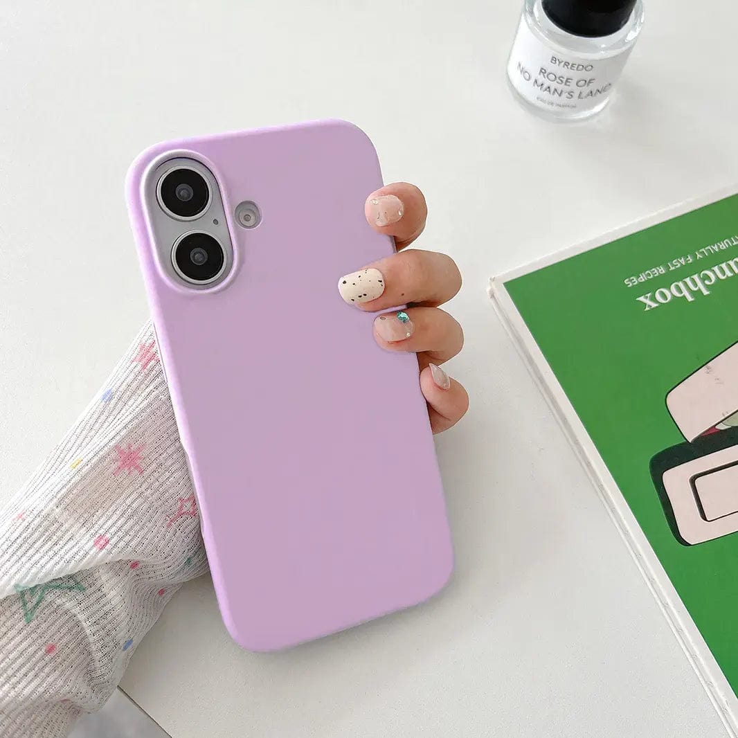 Cases & Covers for iPhone 16 Plus / Lavender Liquid Silicone Slim Soft Touch Phone Case for iPhone 16 Seris