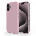 Cases & Covers for iPhone 16 Plus / Light Purple Liquid Silicone Slim Soft Touch Phone Case for iPhone 16 Seris